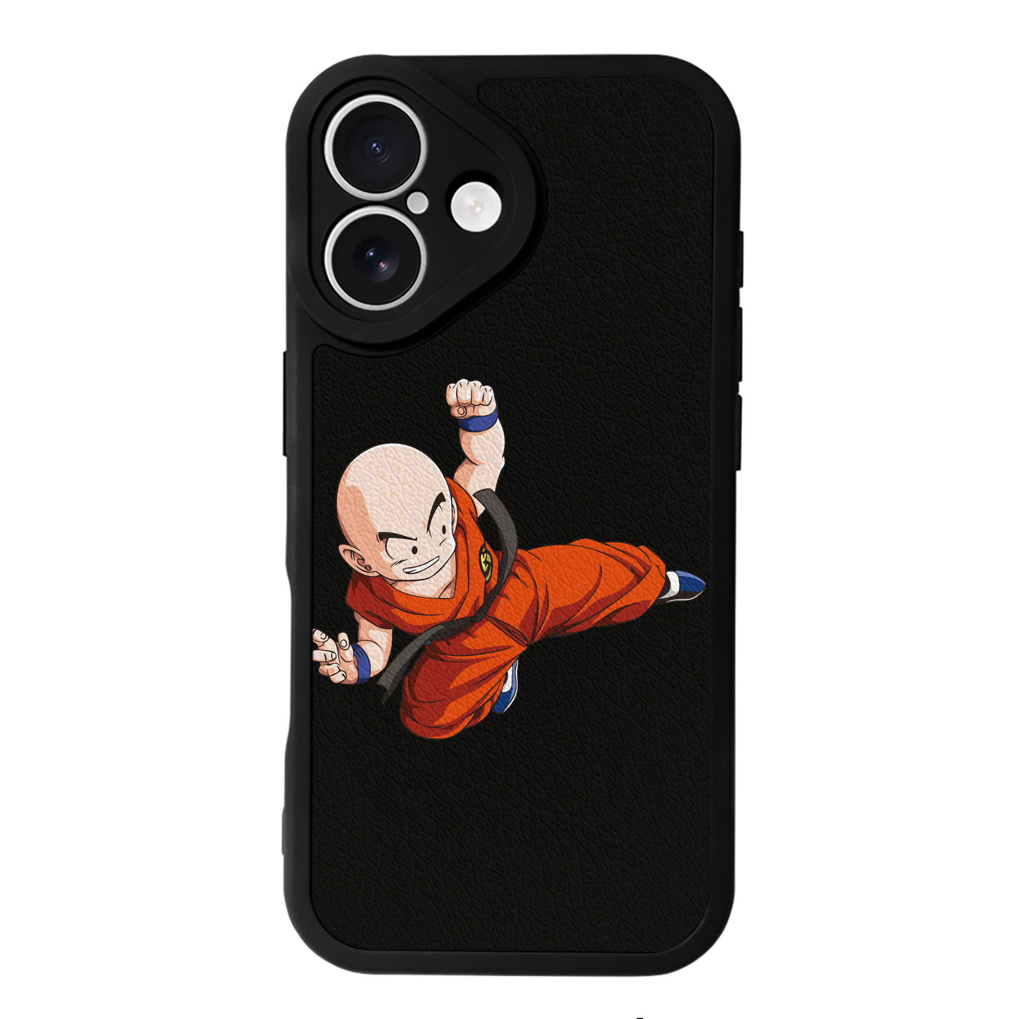 （画像用） ドラゴンボール クリリン DRAGON BALL krillin 【iPhone 16シリーズ対応】シリコンスマホケース（レザー調） 材質：シリコン